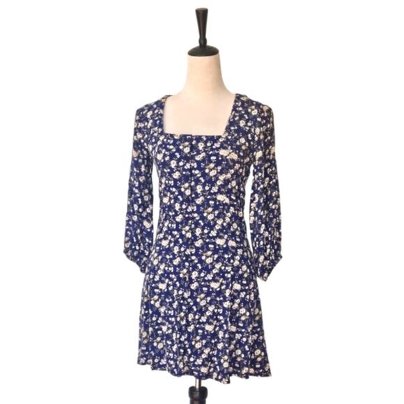 Rolla’s x Free People | Valerie Rambling Rose Dress in French Blue Size Small - Picture 7 of 14